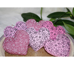 Stickdatei - ITH Blumen Herz